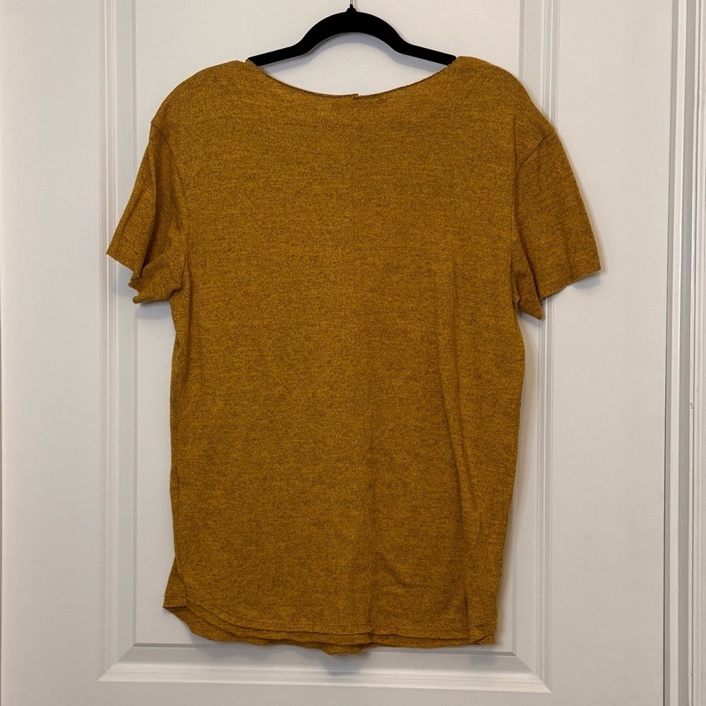 Pargan men’s Mustard Palm Tree Tee - Picture 2 of 3